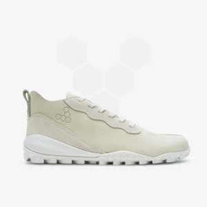 Beige Women's Vivobarefoot Novus Mid Hiking Shoes | UAE 230QC