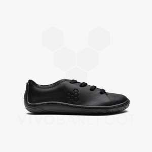 Black Kids' Vivobarefoot Addis School Juniors Shoes | UAE 060EI