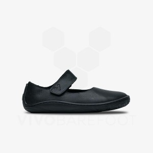 Black Kids' Vivobarefoot Addis Wyn Shoes | UAE 059FU