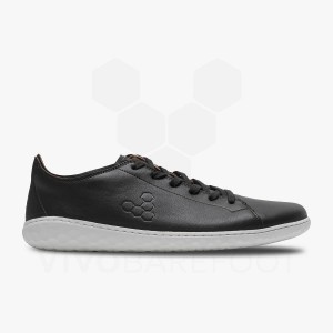 Black Men's Vivobarefoot Geo Court III Lifestyle Shoes | UAE 315JE