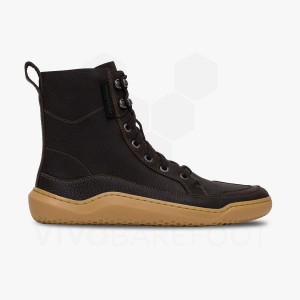 Black Men's Vivobarefoot Gobi Boot Lifestyle Shoes | UAE 320EI