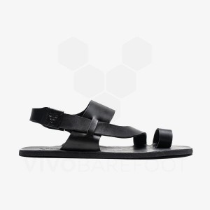 Black Women's Vivobarefoot Opanka Sandal Lifestyle Shoes | UAE 134IR