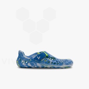 Blue Light Turquoise Kids' Vivobarefoot Ultra Bloom Shoes | UAE 047RX