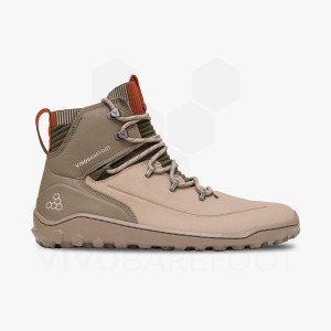 Brown Men's Vivobarefoot Tracker Decon FG2 Hiking Shoes | UAE 425DO