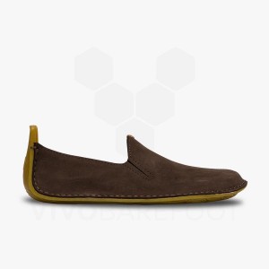 Coffee Men's Vivobarefoot Ababa II Lifestyle Shoes | UAE 302WH