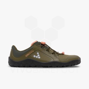 Dark Olive Women's Vivobarefoot Primus Trail III All Weather FG Hiking Shoes | UAE 263JE