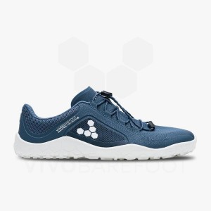 Deep Blue / White Men's Vivobarefoot Primus Trail II FG Training Shoes | UAE 325ZD