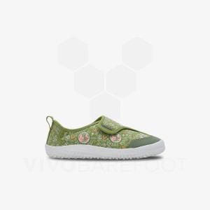 Green Kids' Vivobarefoot Gaia Preschool Shoes | UAE 056IR