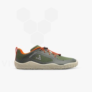 Green Kids' Vivobarefoot Primus Trail II FG Juniors Shoes | UAE 026MM