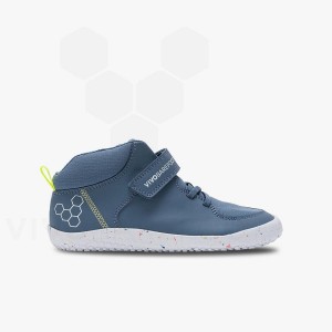 Indigo Kids' Vivobarefoot Primus Ludo Hi Juniors Shoes | UAE 027LQ