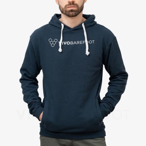 Navy Men's Vivobarefoot Rapanui Hoodie | UAE 278UK