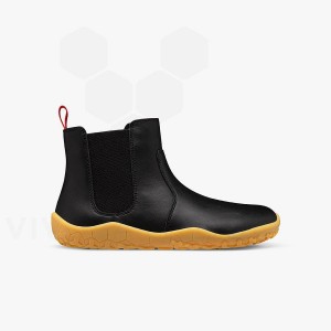 Obsidian Kids' Vivobarefoot Fulham II Juniors Shoes | UAE 019TL