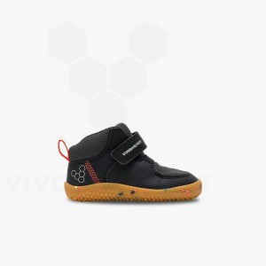 Obsidian Kids' Vivobarefoot Primus Ludo Hi Toddlers Shoes | UAE 034EI