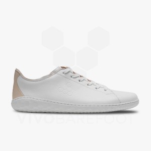 White / Pink Women's Vivobarefoot Geo Court III Lifestyle Shoes | UAE 146WH